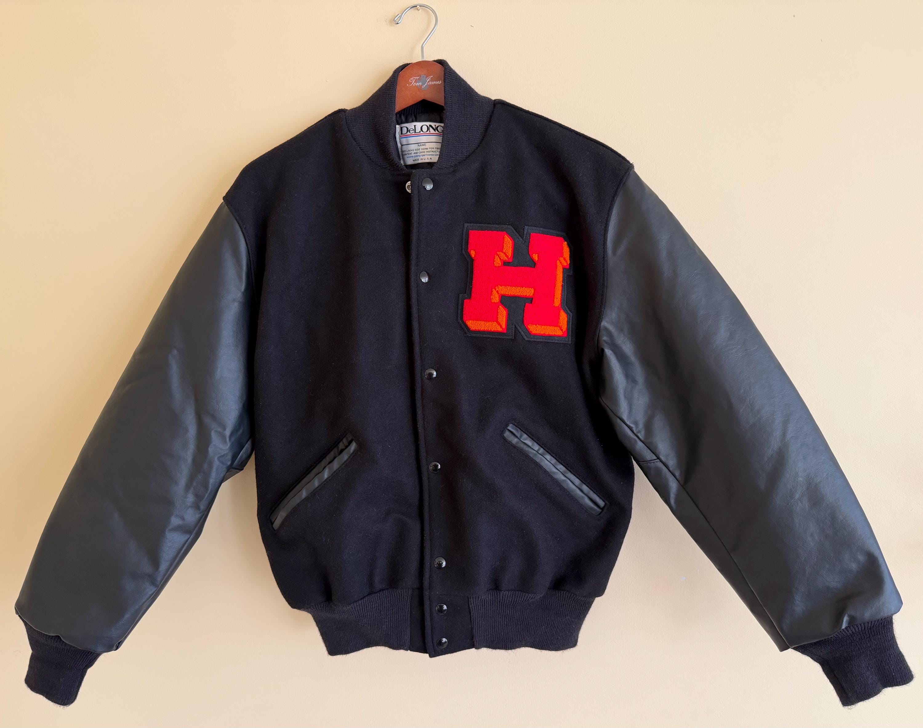 H Letterman Jacket - Etsy