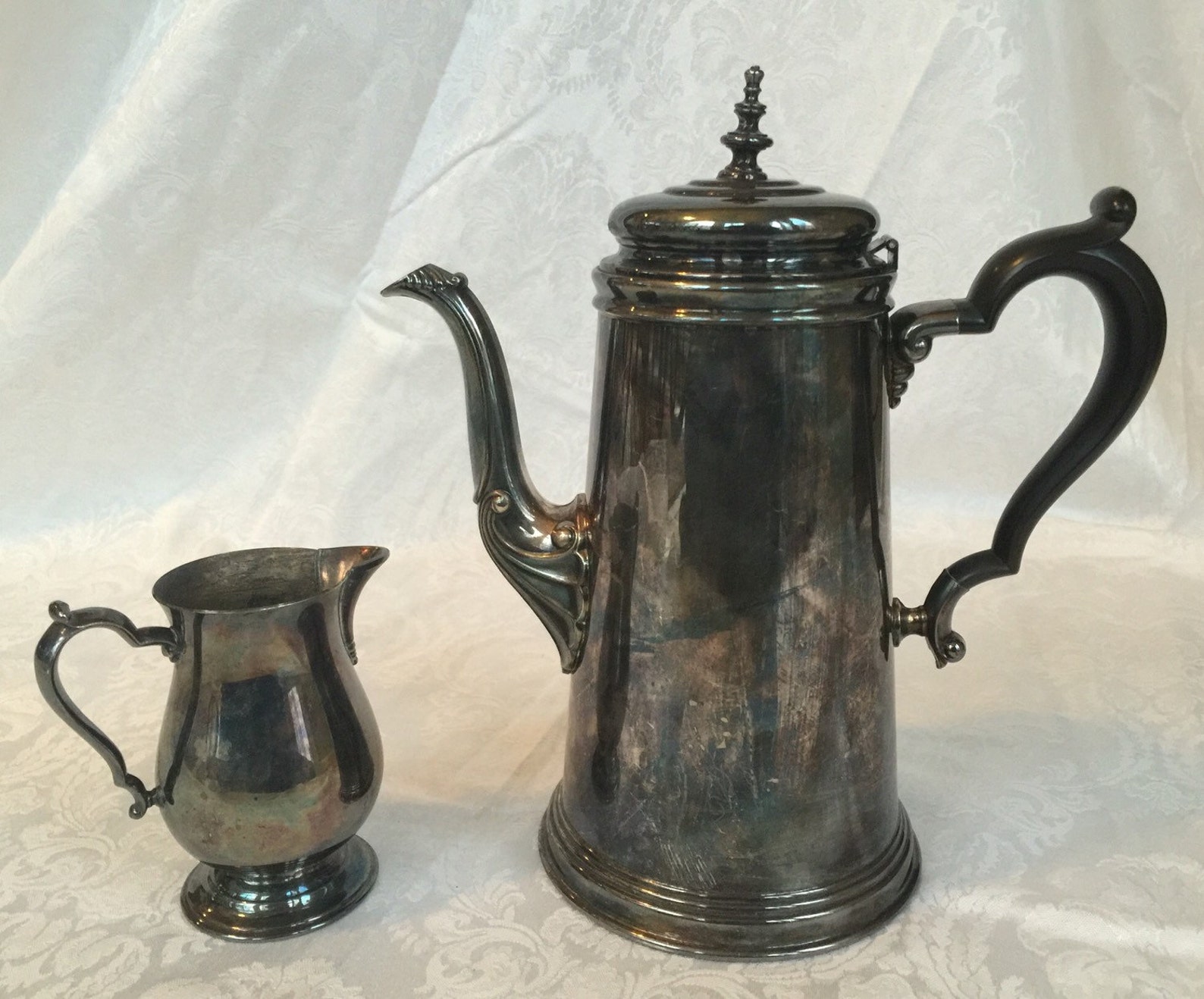 Vintage Oneida Coffee or Tea Pot and Creamer Etsy