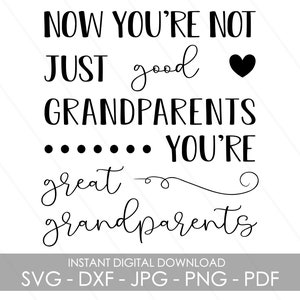 Bisabuelos / Archivo de corte digital / Descarga digital instantánea / SVG DXF JPG / Para Cricut & Silhouette