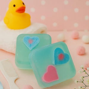 Little Love Baby Powder Soap Bar, Sweet Baby Powder Soap, Gentle Touch Baby Scented Soap, Delicate Love Baby Soap Square