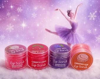 Set of 4 Lip Sugar Scrubs