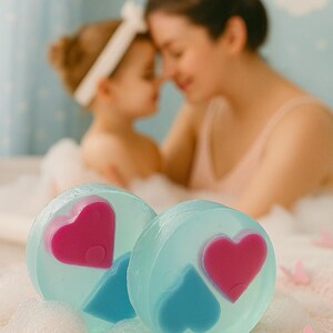Delicate Baby Powder Soap Disc, Comforting Baby Powder Round Bar, Handmade Baby Powder Bath Soap, Baby Fresh Round Soap Bar