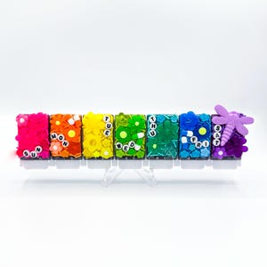 Double Rainbow &#39;Buggies & Flowers&#39; Pill Organizer: Handgemachte Weekly 7 Tage XL Pillendose