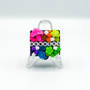 Regenbogen &#39;Downers&#39; Pill Organizer: Lustige sarkastisches Pillendose