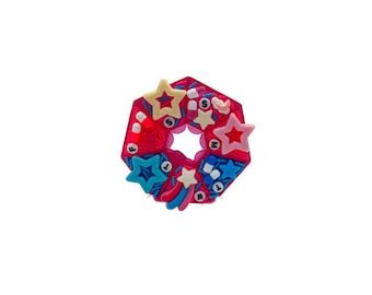 Transgender Pride Flag Pillendoosje: roze bedazzled 7-daags pillendoosje