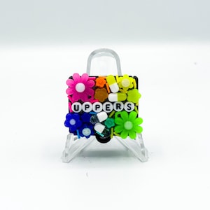 Regenbogen &#39;uppers&#39; Pill Organizer: Lustige sarkastische Blendetui