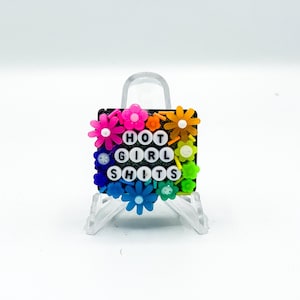 Regenbogen &#39;Hot Girl Sh!ts&#39; Pillen Organizer: Lustige sarkastische verblendete Pillendose