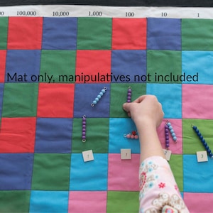 Montessori, Montessori Math, Decimal  Checkerboard Mat, Montessori Materials, Montessori Elementary, Montessori Multiplication