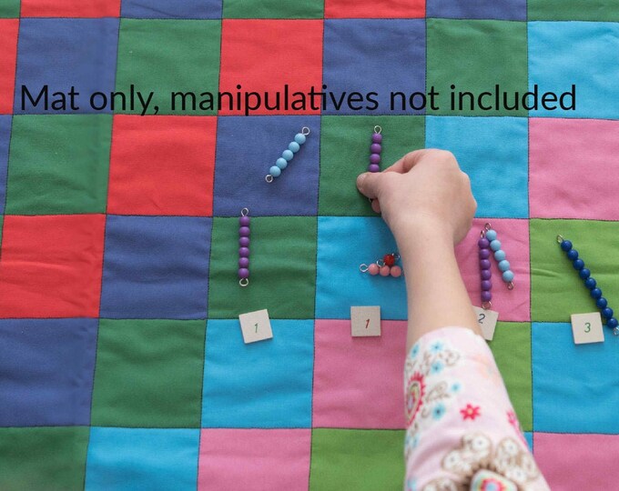 Montessori, Montessori Math, Decimal Checkerboard Mat, Montessori