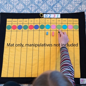 Montessori, Decimal Fraction Board Mat, Fraction Decimal, Montessori Material, Montessori Math, Montessori Elementary, Montessori Homeschool