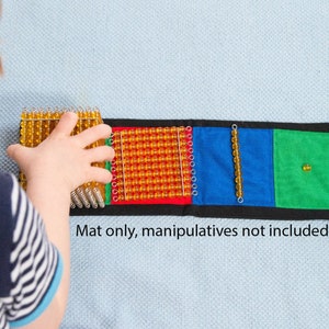 Montessori, Golden Bead Mat, Montessori Math, Introduction To The Decimal Mat, Montessori Materials, Montessori Homeschool