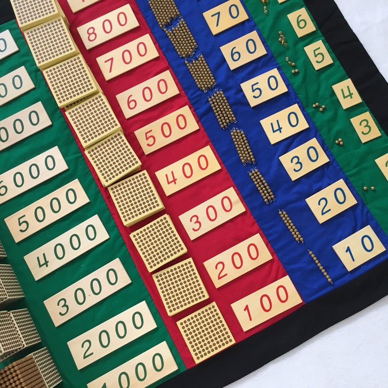 Montessori 45layout Mat Montessori Materials Montessori Etsy