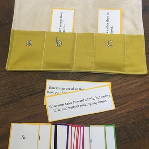 Montessori Elementary Grammar Box, Filling Envelope Set, Command Box Envelope Set, Montessori Language Material image 2