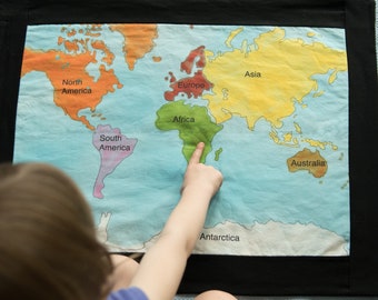 Montessori Continent Map, World Map, Montessori Materials, Homeschool Materials, Geography, Montessori at Home, World Map, Back to School