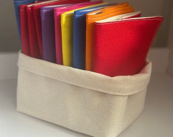 Storage Bins for Montessori Work, Organic Canvas