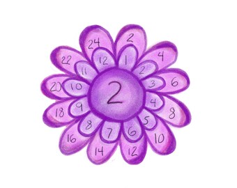 math flowers etsy
