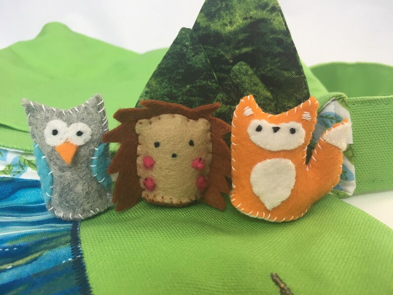 Felt Forest Animals Forest Animal Toys Pocket Toys Mini Etsy