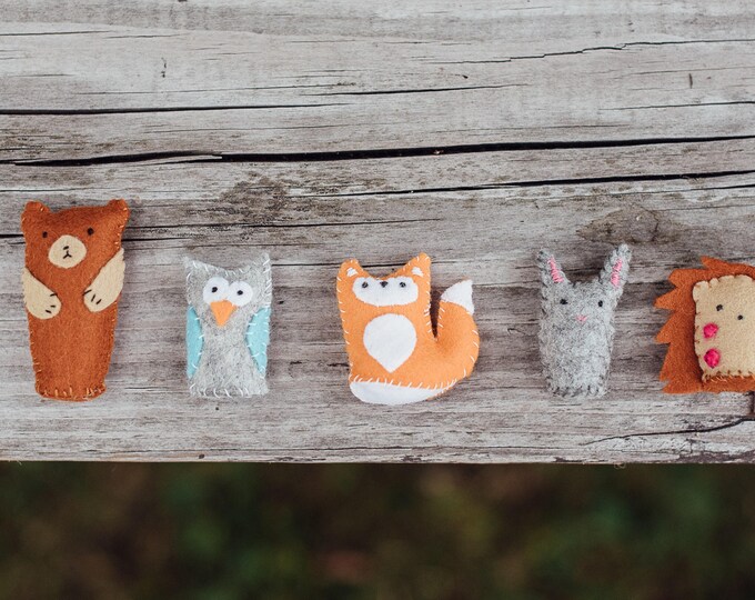 Felt Forest Animals Forest Animal Toys Pocket Toys Mini Etsy