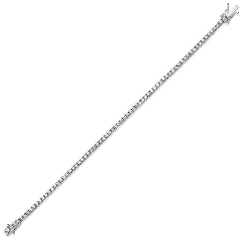 3.00 Carat Diamond Tennis Bracelet, 14K White Gold Diamond Tennis Bracelet, Diamond Bracelet bild 2
