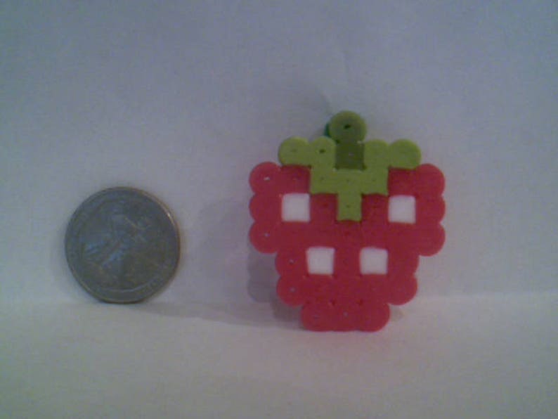 Strawberry Perler Bead Fruits Etsy