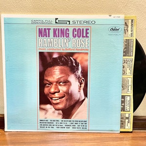 Disque vinyle vintage Nat King Cole Ramblin&#39; Rose Capital