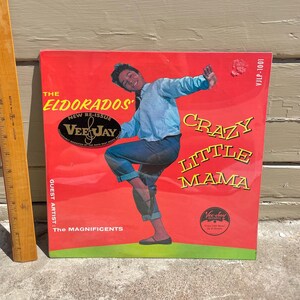 Vintage NOS UNOPENED The Eldorados’ Crazy Little Mama with The Magnificents Vee Jay LP 1001 Vinyl Album