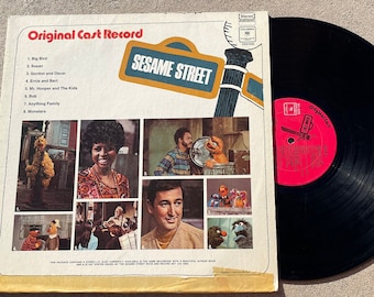 Vintage 1970 Sesame Street Original Cast Record Vinyl