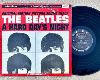 Vintage The Beatles Original Motion Soundtrack A Hard Day’s Night United Artists Vinyl Album