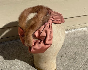 Mint Saks 5th Avenue Fox Fur Headband Ski Resort - Etsy display picture 1