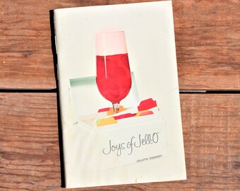 Vintage 1960's Joys of Jello Dessert Recipe Booklet by General Foods Corporation