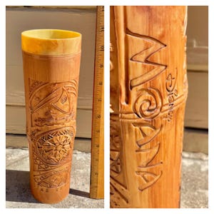 Disney Parks Moana Wayfinder Bamboo Souvenir Sipper Cup Tiki Mug