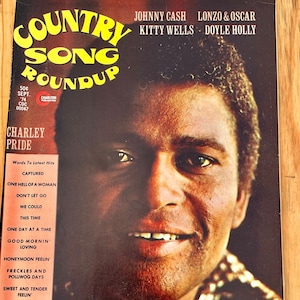 Vintage September 1974 County Song Roundup Magazine, Charley Pride