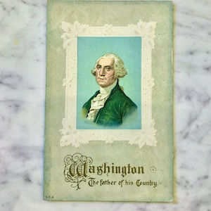 Carte postale vintage 1909 commémoratif George Washington