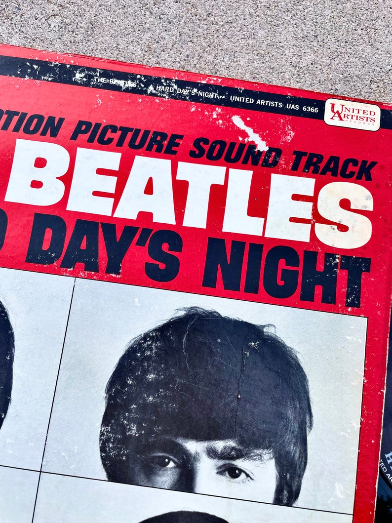 Vintage The Beatles Original Motion Soundtrack A Hard Days Night United Artists Vinyl Album image 5