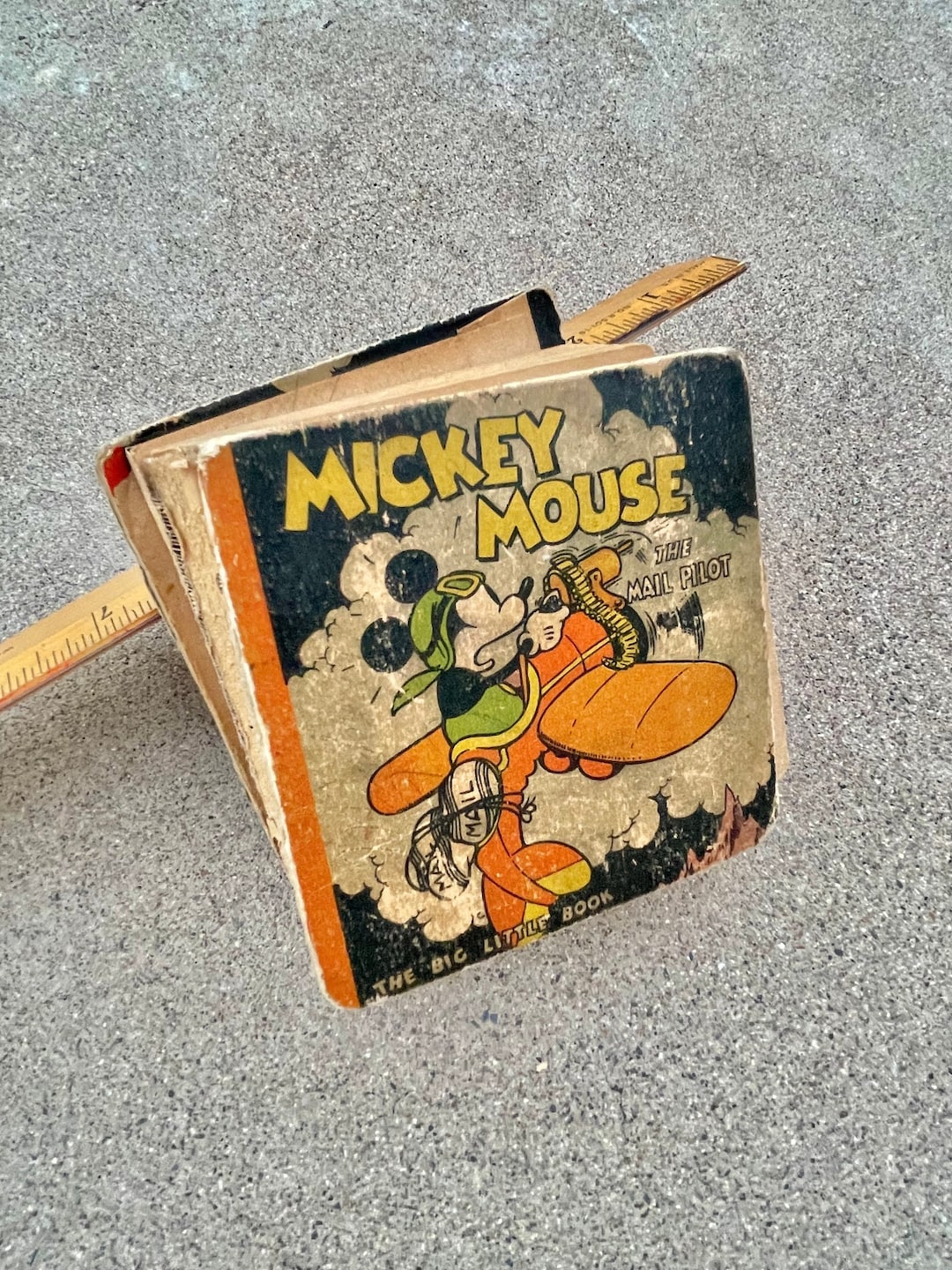 Vintage 1933 Mickey Mouse Mail Pilot Big Little Book Hardcover - Etsy