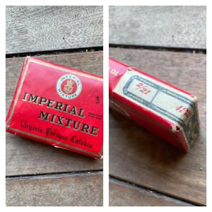 Vintage NOS Imperial Mixture Pipe Tobacco Box (No Tobacco)