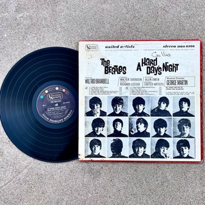 Vintage The Beatles Original Motion Soundtrack A Hard Days Night United Artists Vinyl Album image 2