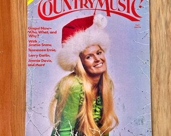 Vintage January 1975 Country Music Magazine, Lynn Anderson Christmas Edition