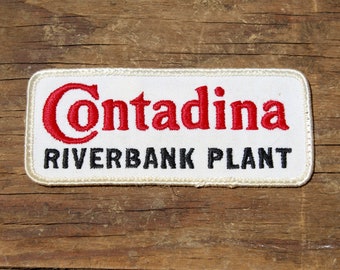 Vintage Contadina Tomato Cannery Riverbank Emboridered Patch