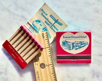 Vintage Towne House Hotel San Francisco Bart Matchbook