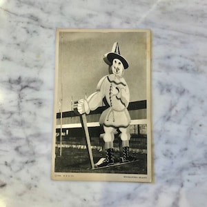 Vintage 1933 Foire universelle de Chicago Enchanted Island Strawman, Century of Progress, timbre Pistage et carte postale