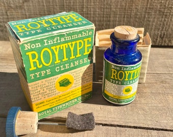 Vintage Roytype Type Cleaner NOS Original Box
