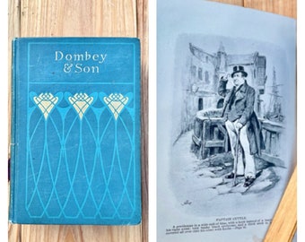Vintage Charles Dickens Dombey & Son Book