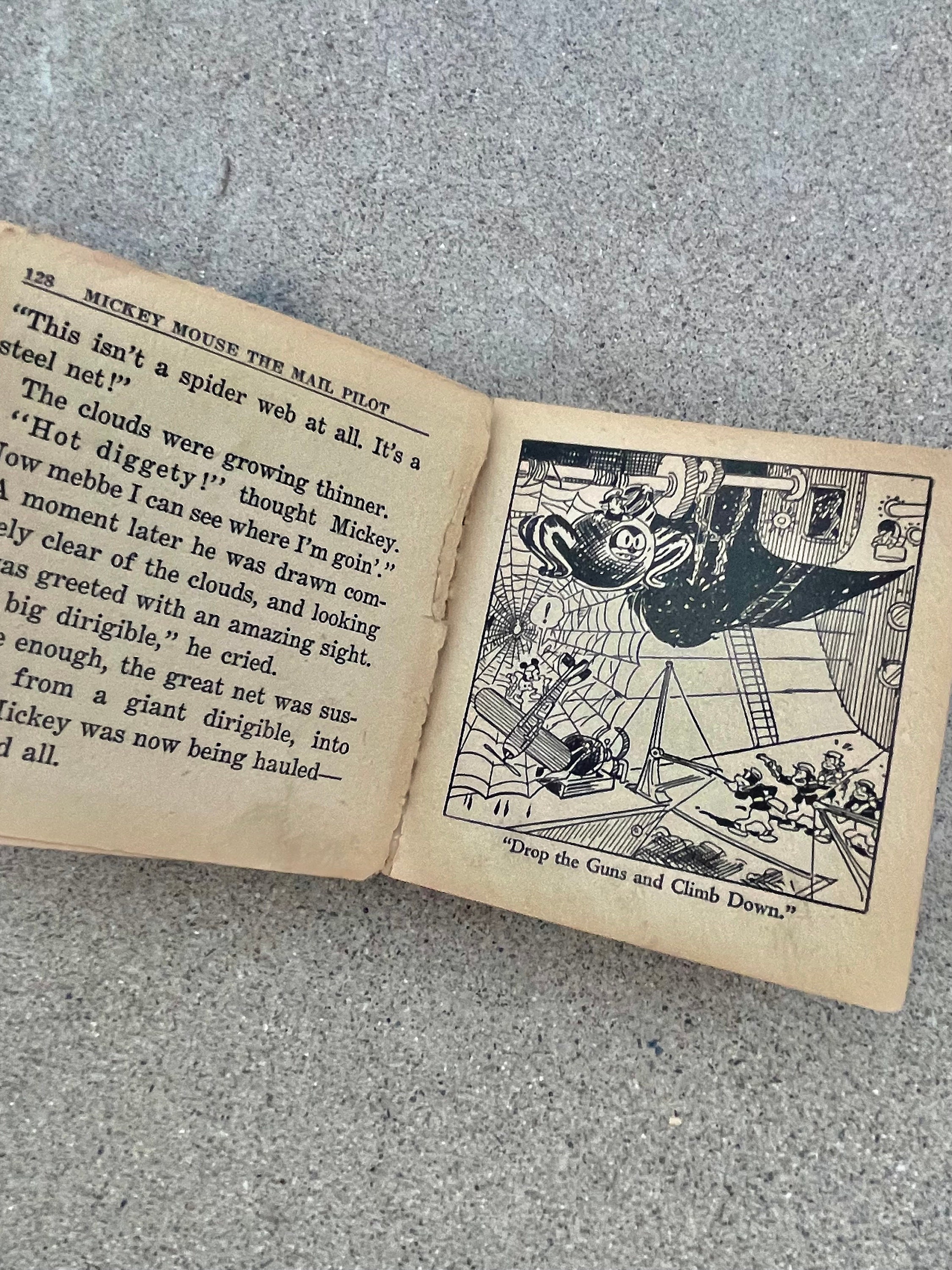 Vintage 1933 Mickey Mouse Mail Pilot Big Little Book Hardcover - Etsy
