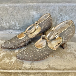 Vintage 1910s-1920s Edwardian/Flapper Women’s Heels Shoes