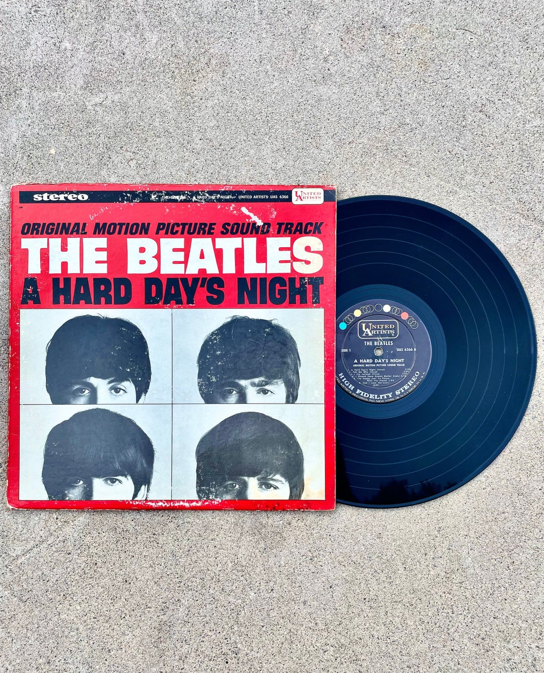 Vintage the Beatles Original Motion Soundtrack A Hard Day's Night