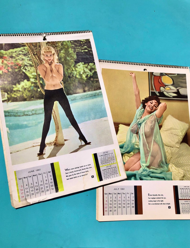Vintage 1962 Playboy Calendar Etsy Ireland