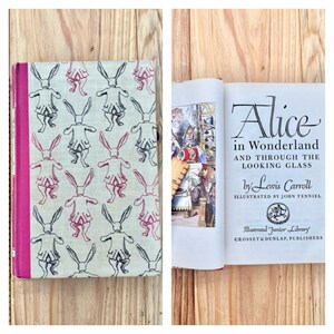 Vintage 1946 Alice In Wonderland and Through The Looking Glass Book Lewis Carroll