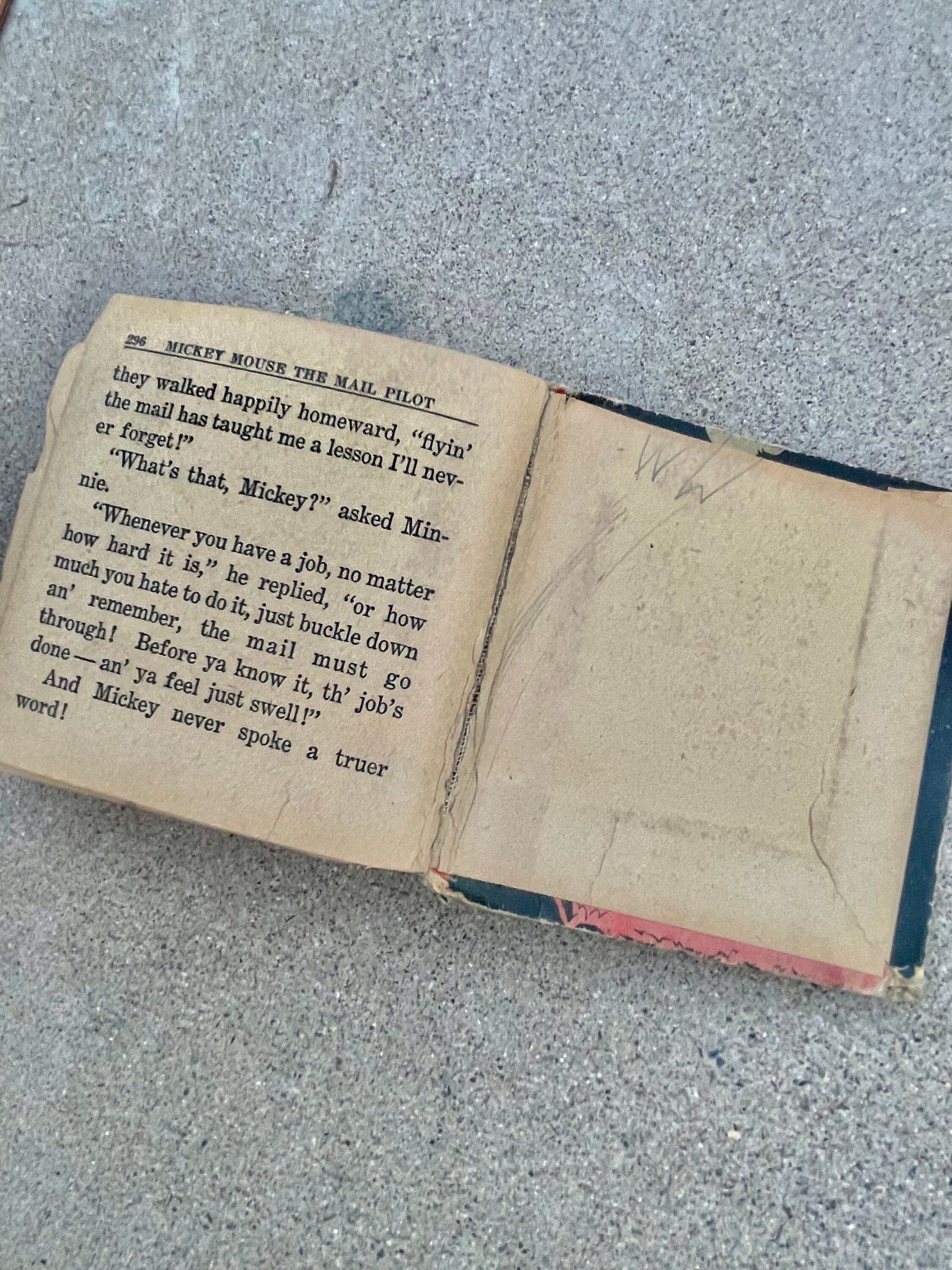 Vintage 1933 Mickey Mouse Mail Pilot Big Little Book Hardcover - Etsy