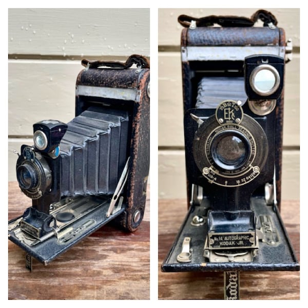 Vintage Eastman Kodak No. 1-A Autographic Kodak Junior Folding Camera